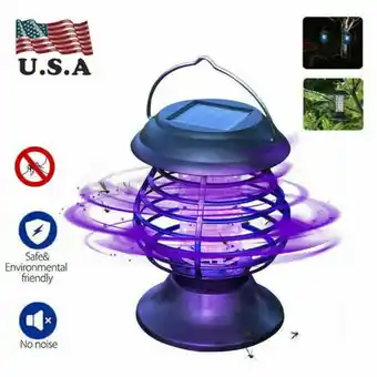 Walmart Jahy2Tech Solar Powered Mosquito Killers Light Insects Killing Hanging Lamp Garden Outdoor offer