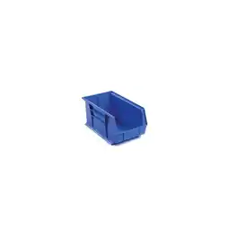 Walmart Blue Plastic Stacking Bin 8-1/4 x 14-3/4 x 7, Lot of 12 offer