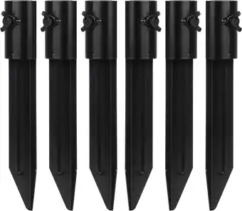 Walmart [6 Pack] Impresa Outdoor Light Stakes for Tiki Torch Stand - 10 3/4 Stakes for Outdoor Lights offer