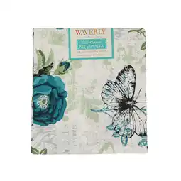 Walmart Waverly Inspirations, 100% Cotton, Sewing & Crafting, Rose Teal, Fat Quarter, Prints, 21 x 18 offer