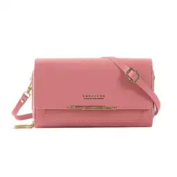 Walmart TAIAOJING Womens Wallet Handbags Ladies Zip Purse Card Slot Wallet Leather Purse Wallet offer
