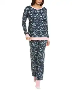 Walmart Ellen Tracy womens 2pc Top & Pant Pajama Set, m, Blue offer