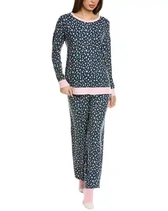 Walmart Ellen Tracy womens 2pc Top & Pant Pajama Set, m, Blue offer