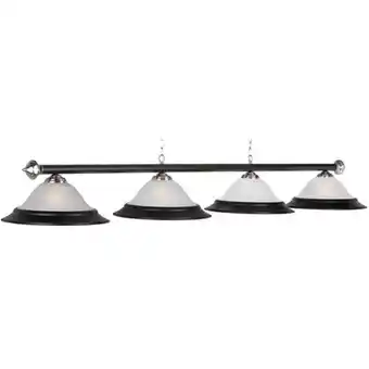 Walmart 82 Inch 4 Light Billiard Light - Matte Black and Stainless Steel offer