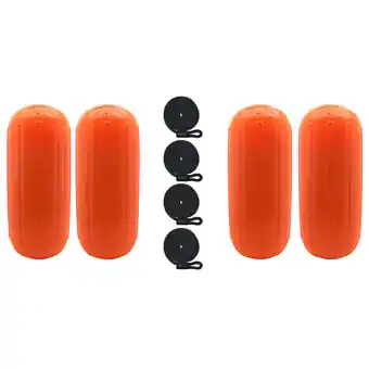 Walmart Extreme Max 3006.8518.4 BoatTector HTM Inflatable Fender Value 4-Pack - 10 x 27, Neon Orange offer