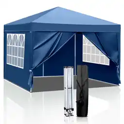 Walmart Zimtown 6.5 x 6.5ft Canopy Pop Up Tent for Outdoor Waterproof Party Wedding 4 Sidewalls Green offer