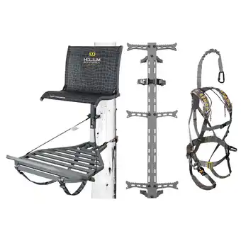 Walmart Hawk Helium Kickback Tree Stand, 3 Climbing Sticks & Muddy Ambush Harness offer