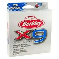 Walmart Berkley x9 Braid Fishing Line, Crystal, 30 lb Test Strength, 2188 yd offer