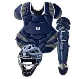 Walmart Wilson C1K Intermediate Baseball Catchers Gear Set, Navy offer