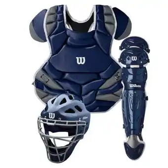Walmart Wilson C1K Intermediate Baseball Catchers Gear Set, Navy offer