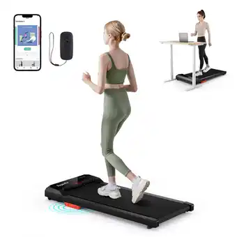 Walmart Costway Walking Pad 2.5HP Under Desk Treadmill with Remote Control APP-Enabled for Home offer