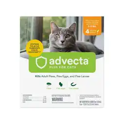 Walmart Advecta Plus Flea Treatment for Small Cat, 4 Monthly Treatments offer