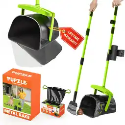 Walmart Pupzle Dog Pooper Scooper with Bag Attachment, Heavy Duty for Large Dogs offer