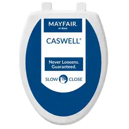 Walmart Mayfair Slow Close Elongated White Plastic Toilet Seat offer