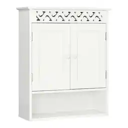 Walmart Ktaxon Wooden Bathroom Wall Medicine Cabinet, Adjustable Shelf, White Finish offer