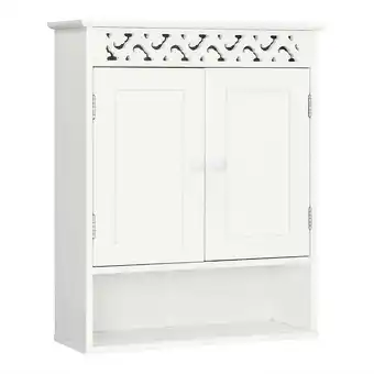 Walmart Ktaxon Wooden Bathroom Wall Medicine Cabinet, Adjustable Shelf, White Finish offer