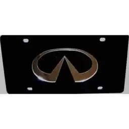 Walmart Infiniti Black Laser Cut License Plate offer