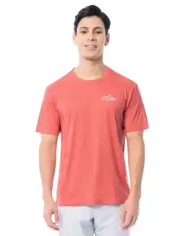 Walmart Fish N Vibe Men's Short Sleeve Fishing Performance Outdoor Graphic T-Shirt, Spiced Coral, 3XL offer
