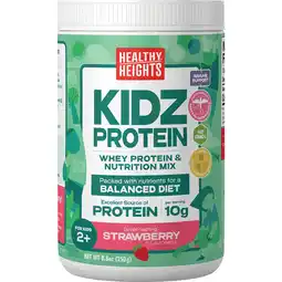 Walmart Healthy Heights KidzProtein, Shake Mix Powder, Strawberry, 10g Protein, 8.8oz offer