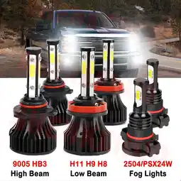 Walmart H11 9005 High&Low Beam for Dodge Charger 2011 2012 2013 2014 LED Headlights H16 2504 Fog Lights 6pcs offer