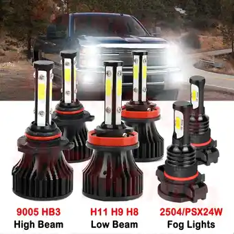 Walmart H11 9005 High&Low Beam for Dodge Charger 2011 2012 2013 2014 LED Headlights H16 2504 Fog Lights 6pcs offer