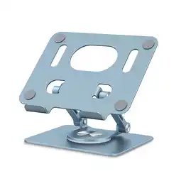 Walmart Tablet Stand for Desk, KEXIN Aluminum Adjustable Universal iPad Holder with 360 Swivel Base - Blue offer