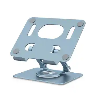 Walmart Tablet Stand for Desk, KEXIN Aluminum Adjustable Universal iPad Holder with 360 Swivel Base - Blue offer