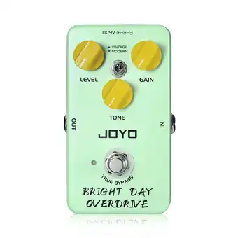 Walmart JOYO JF-25 Overdrive Pedal with Modern/Retro Tone High Gain for Electric Guitar Bass offer