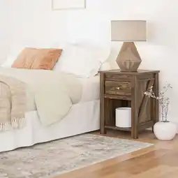 Walmart Farmington Nightstand, Rustic offer