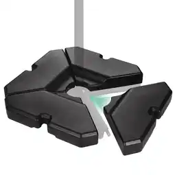 Walmart Scafild | 4-Piece Heavy-Duty Cantilever Offset Patio Water or Sand Filled Umbrella Base - Black offer
