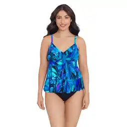 Walmart Trimshaper Women's Rylee Tankini Swimsuit Top - Swaying Tropics offer