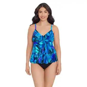 Walmart Trimshaper Women's Rylee Tankini Swimsuit Top - Swaying Tropics offer