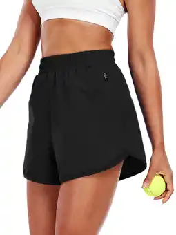 Walmart NELEUS Womens Workout Shorts for Athletic Yoga Running Casual Short with Side Pocket,Black,US Size L offer