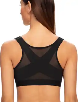 Walmart MELENECA Female Front Closure Wirefree Posture Bra for Women White 40G offer