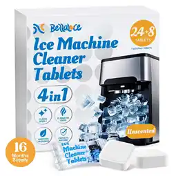 Walmart BellaLuce Ice Machine Cleaner 32 Clean Tablets, 32 Count offer