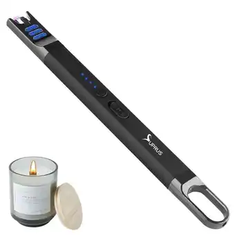 Walmart SUPRUS Windproof Electric Candle Lighter, Black offer