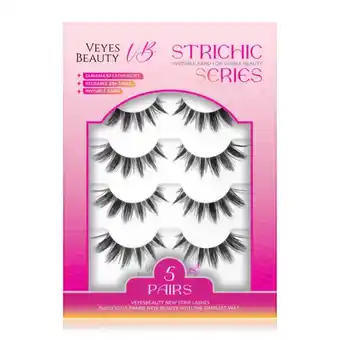 Walmart VEYESBEAUTY Manga Fake Lashes Reused False Eyelashes,Spike Wet-Look Effort, Black, 5 Pairs offer