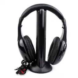 Walmart Fairnull Wireless Headset Over Ear FM Radio PC TV Headphone Transmitter with Microphone for Computer offer