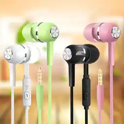 Walmart ASKMZ S12 Universal 3.5mm Earphone Wired Earbuds with Mic for Phone offer
