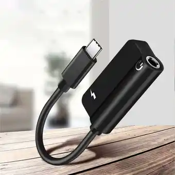 Walmart Fairnull 2 in 1 Type-C to Audio 3.5mm Headphone Jack Charging Converter Cable Adapter offer