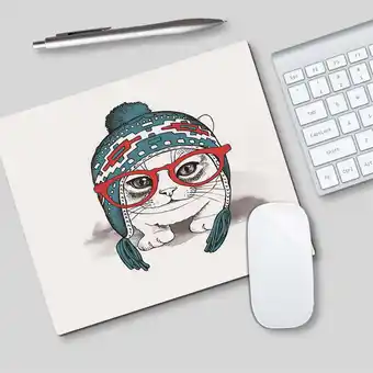 Walmart Fairnull Mouse Pad Anti-slip Rubber Cartoon Cute Cat Dog Desk Mouse Mat Wrist Rest for Gaming offer