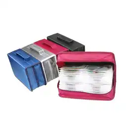 Walmart Fairnull 128 Discs DVD CD Holder Zipper Album Storage Case Wallet Carrying Bag Organizer offer