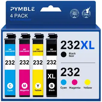 Walmart 232XL Ink Cartridge for Epson 232 Ink for Expression Home XP-4200 XP-4205 Printer (4 Pack) offer