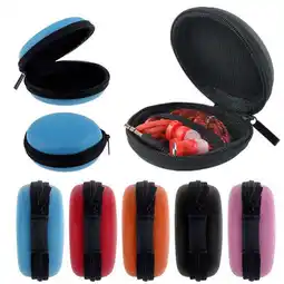 Walmart Fairnull Mini Portable Round Earphone Cable USB Data Cord Storage Bag Zipper Pouch Case offer
