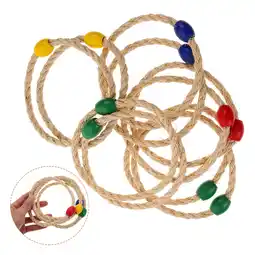 Walmart FRCOLOR 10 PCS Ring Toss Replacement Rings Throwing Game Twine Rope Baby offer