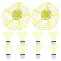 Walmart OUNONA 10pcs Plastic Badminton Shuttlecocks for Sports Training and Backyard Fun offer