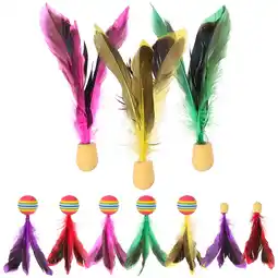 Walmart FRCOLOR 10 Pcs Sponge Head Color Badminton Shuttlecock Sports Enthusiasts Child offer