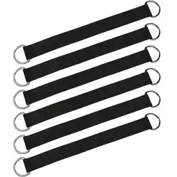 Walmart 6 Pcs Swing Connection Belt Hammock Fixed Straps Chair Heavy Duty Clothes Hanger Polyester offer