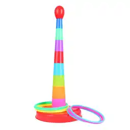Walmart Howish ring toss Colorful Ring Toss Game for Kids - Outdoor Sports Activity(17.32X7.28X1.57) offer