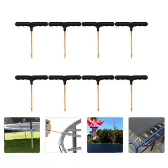 Walmart FRCOLOR 8 Pcs Bungeetrampoline Install Tool Hook Spring Puller Black offer